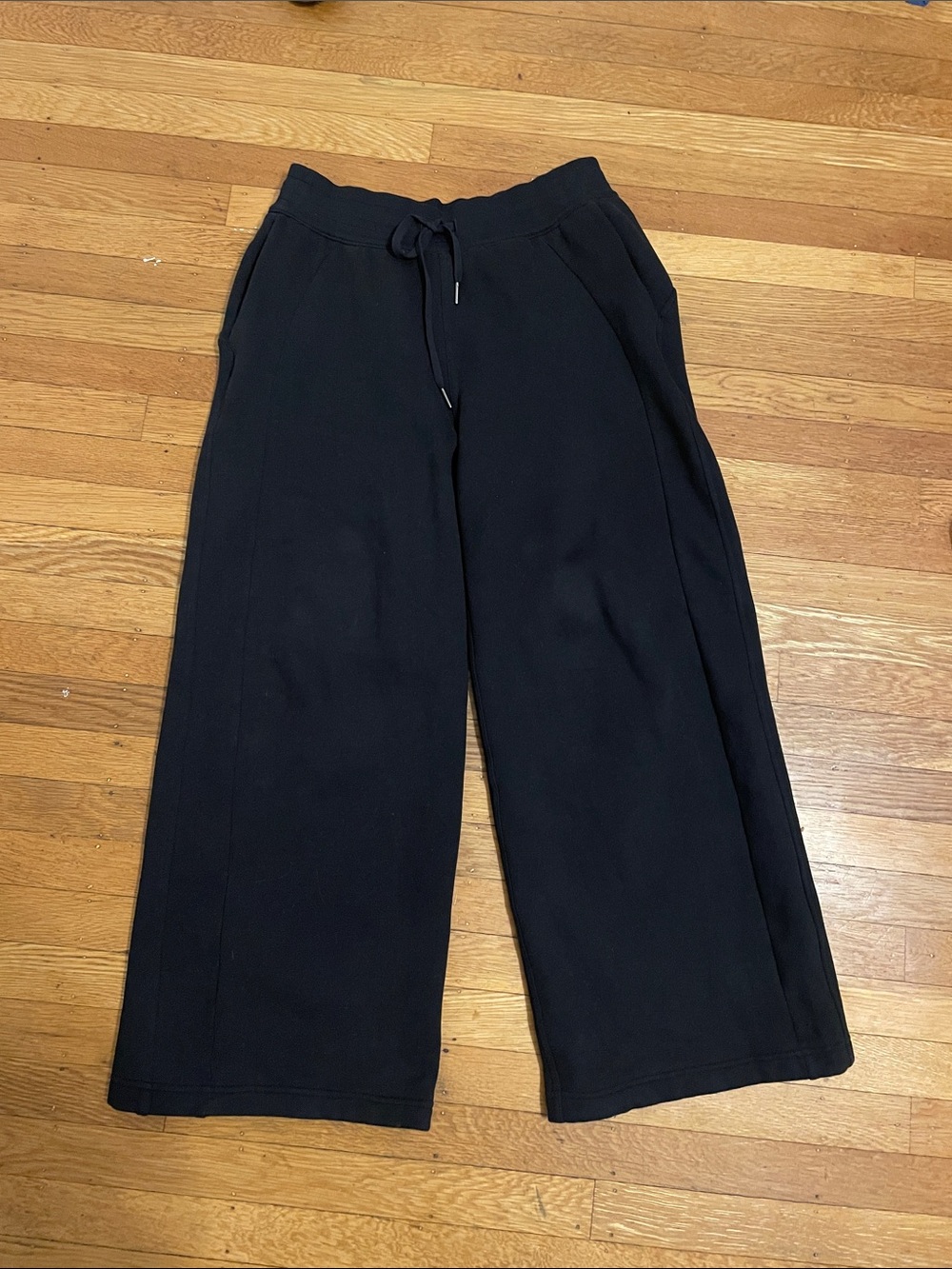 lululemon athletica Black Wide-Leg Jogger Sweatpants